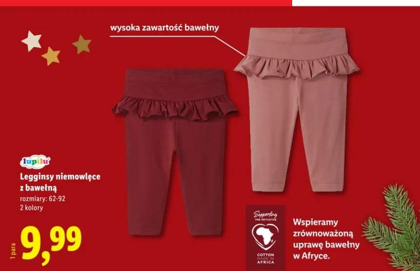 legginsy niemowlęce