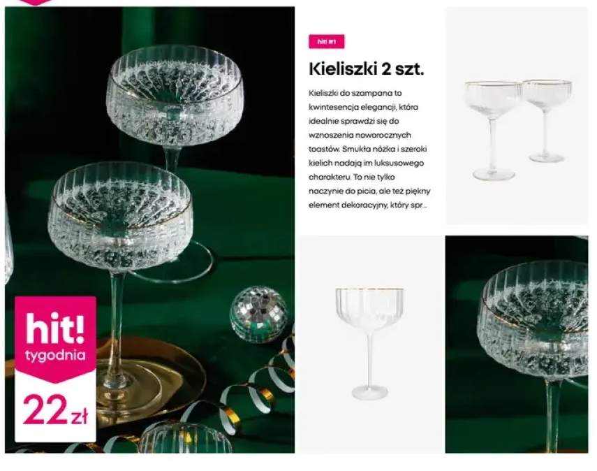 kieliszki do szampana