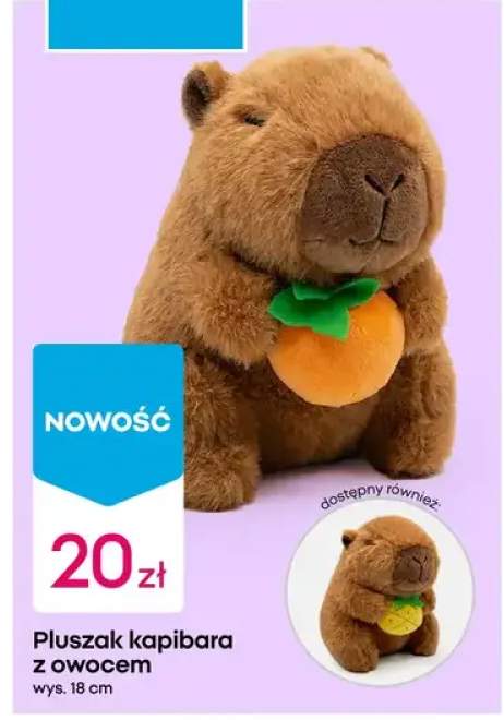 Pluszak kapibara z owocem