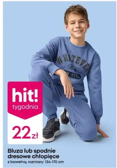 Bluza lub spodnie dresowe chłopięce z bawełną