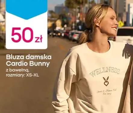Bluza damska Cardio Bunny z bawełną