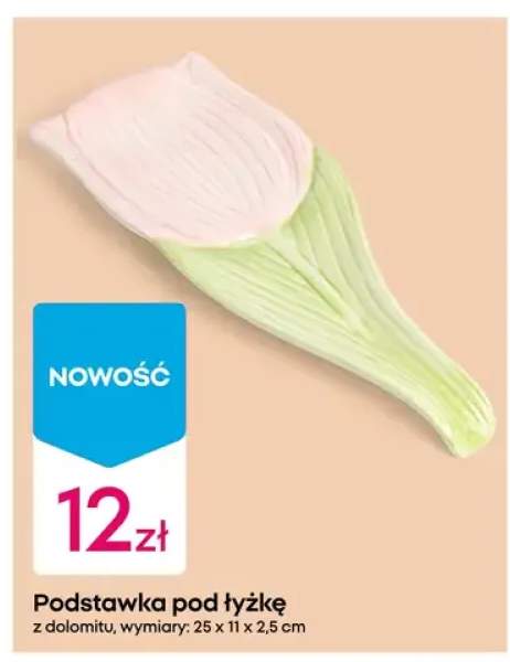 Podstawka pod łyżkę z dolomitu