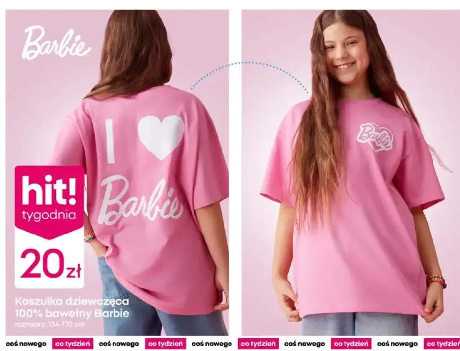 Koszulka dziewczęca 100% bawełny 