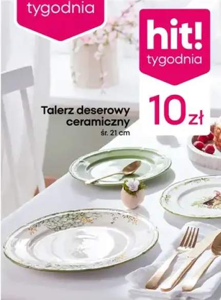 Talerz deserowy ceramiczny śr. 21 cm