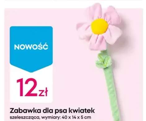 Zabawka dla psa kwiatek szeleszcząca