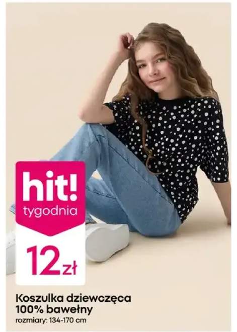 Koszulka dziewczęca 100% bawełny