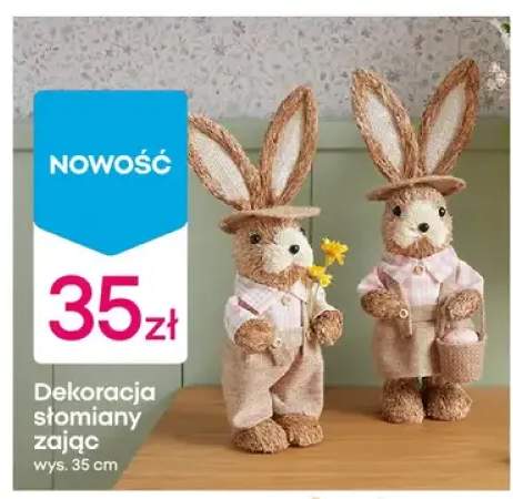 Dekoracja słomiany zając