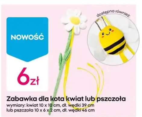 Zabawka dla kota kwiat lub pszczoła