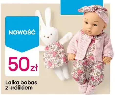 Lalka bobas z królikiem