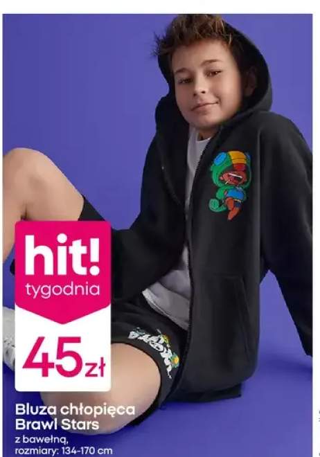 Bluza chłopięca Brawl Stars z bawełną