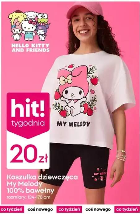 Koszulka dziewczęca My Melody 100% bawełny