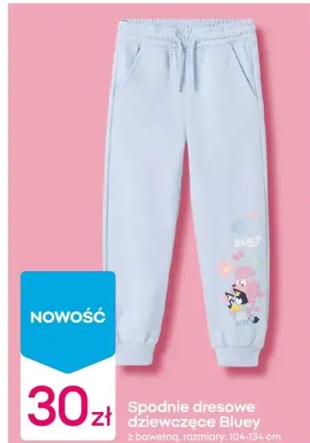 Spodnie dresowe dziewczęce z bawełną