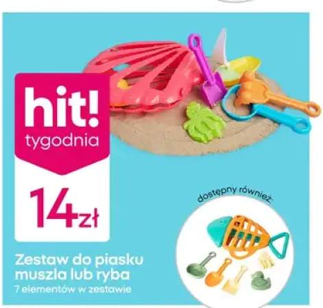 Zestaw do piasku ryba 