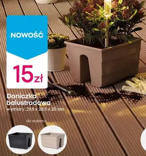 Doniczka balustradowa