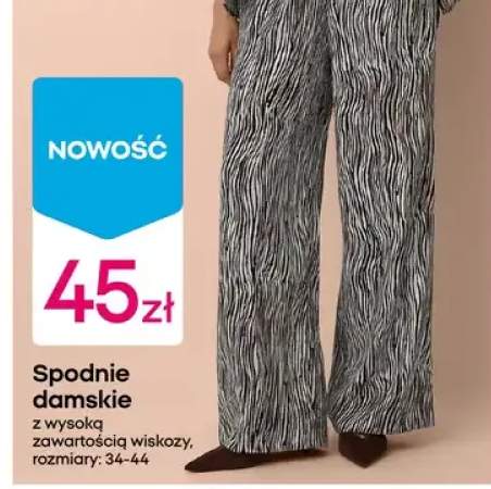 Spodnie damskie z wysoką zawartością wiskozy