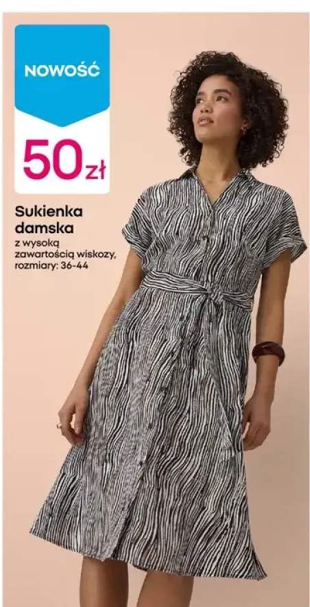 Sukienka damska z wysoką zawartością wiskozy