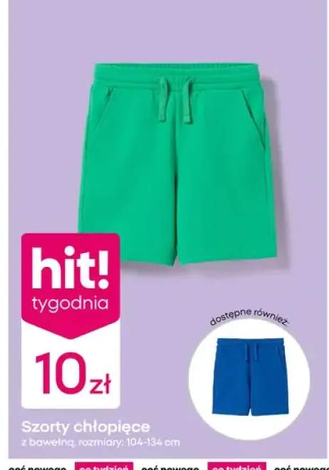 Szorty chłopięce z bawełną