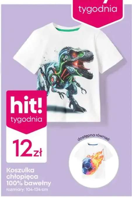 Koszulka chłopięca 100% bawełny