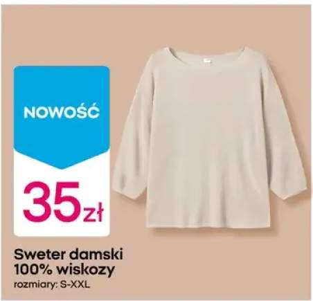 Sweter damski 100% wiskozy