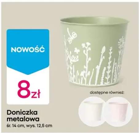 Doniczka metalowa