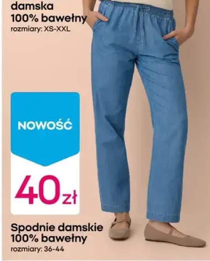 Spodnie damskie 100% bawełny