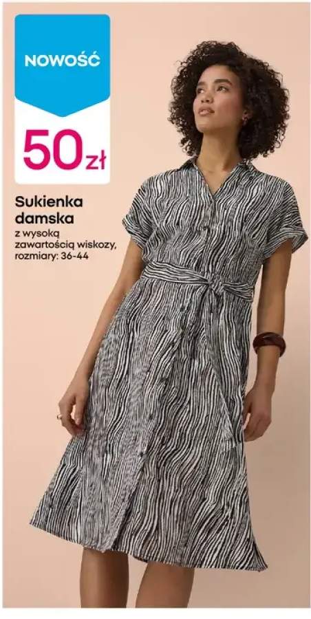 Sukienka damska z wysoką zawartością wiskozy