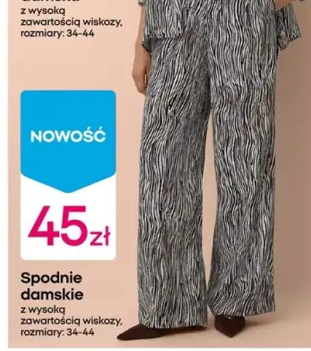 Spodnie damskie z wysoką zawartością wiskozy