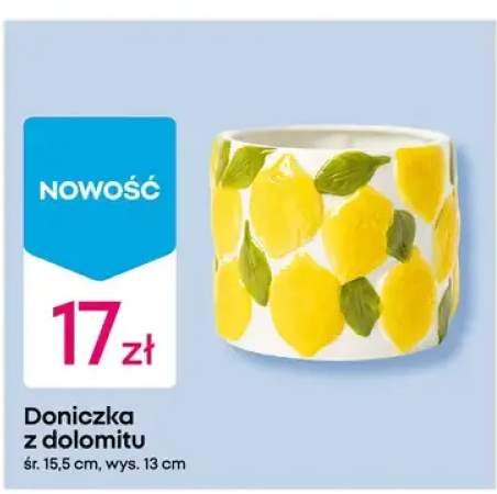 Doniczka z dolomitu 15,5x13 cm