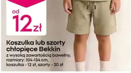 Szorty chłopięce z wysoką zawartością bawełny