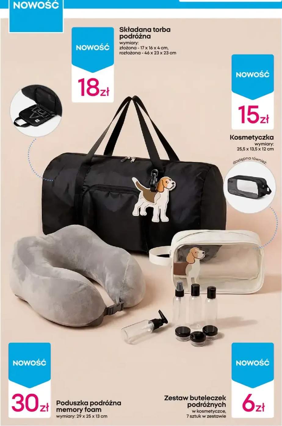 Poduszka podróżna memory foam