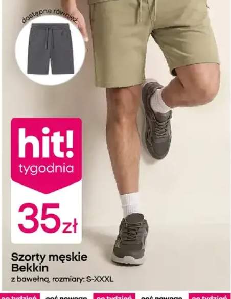 Szorty męskie z bawełną