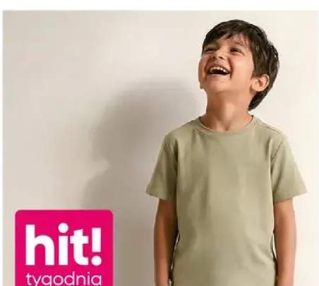 Koszulka chłopięca z wysoką zawartością bawełny