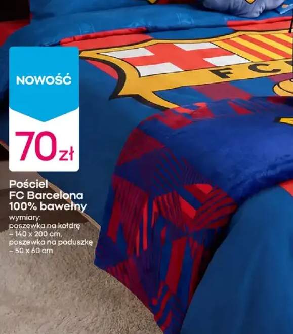 Pościel FC Barcelona 100% bawełny