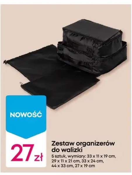 Zestaw organizerów do walizki