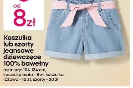 Szorty jeansowe dziewczęce 100% bawełny