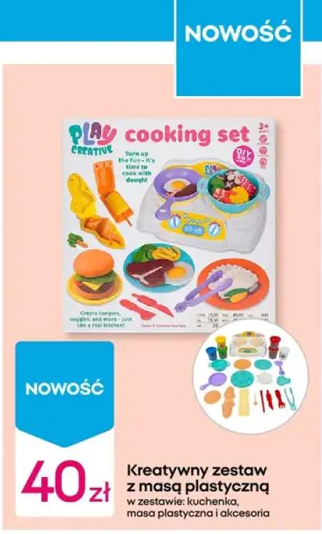 Kreatywny zestaw z masą plastyczną Play Creative cooking set