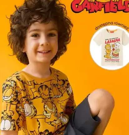 Koszulka chłopięca Garfield 100% bawełny