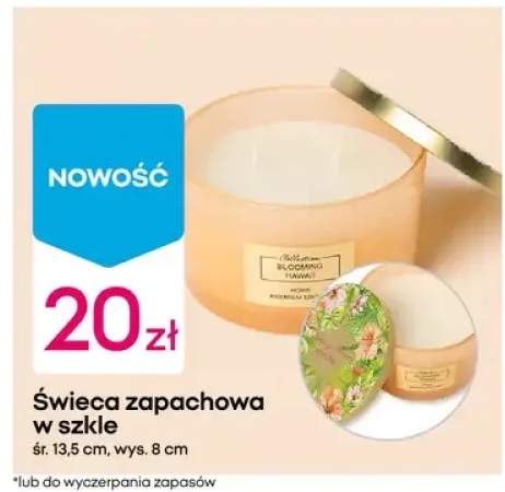Świeca zapachowa w szkle śr.13,5cm wys.8cm