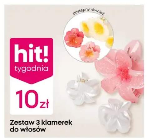 Zestaw 3 klamerek do włosów
