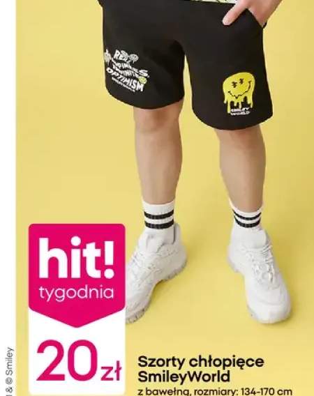 Szorty chłopięce SmileyWorld z bawełną rozmiary 134-170cm