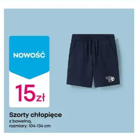 Szorty chłopięce z bawełną