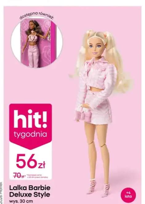 Lalka Barbie Deluxe Style wys. 30cm