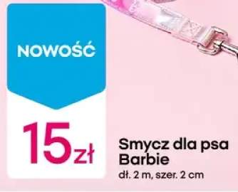 Smycz dla psa Barbie dł. 2m szer. 2cm