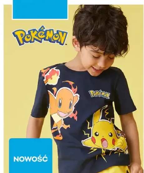 Koszulka chłopięca Pokémon 100% bawełny