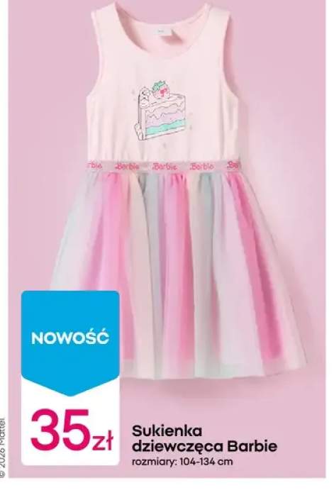 Sukienka dziewczęca Barbie