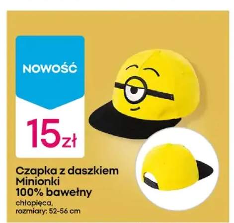 Czapka z daszkiem chłopięca Minionki