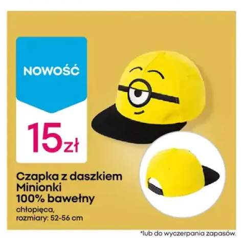 Czapka z daszkiem chłopięca Minions