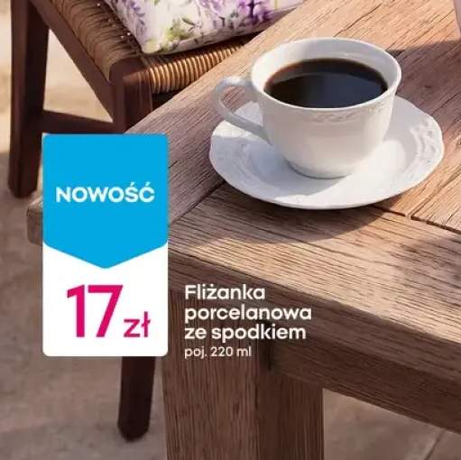 Filiżanka porcelanowa ze spodkiem