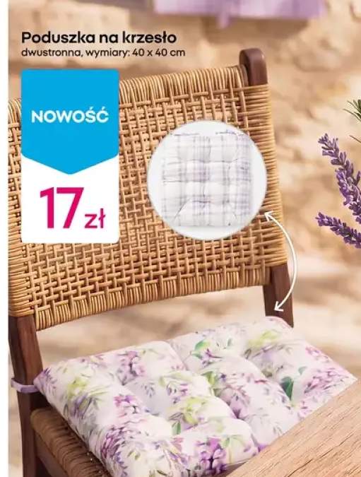 Poduszka na krzesło dwustronna