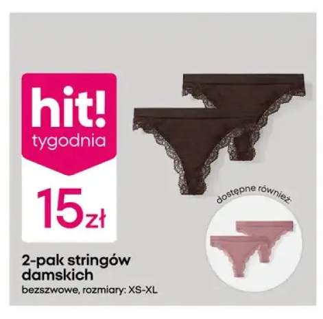 Stringi damskie 2-pak